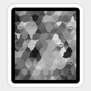 Gray Camo Tribal Print Mosaic Sticker